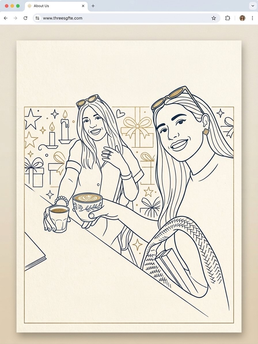 Illustration of the Three Wishes Gifts team